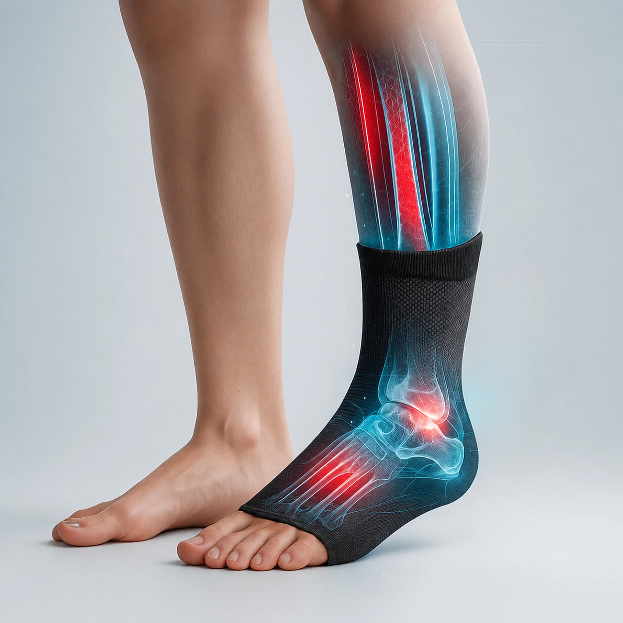 Fascia compressiva per caviglie