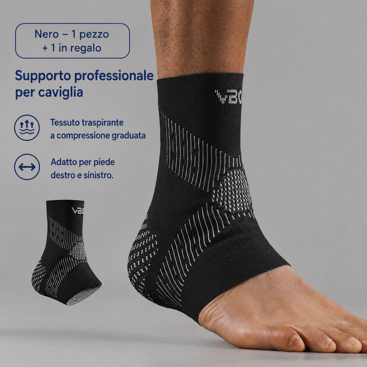 Fascia compressiva per caviglie